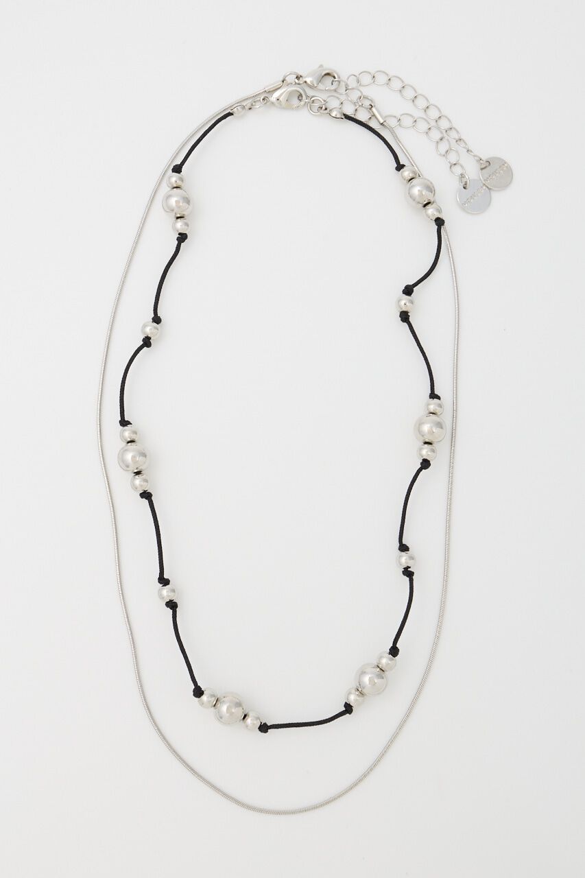 MOUSSY「CORD & CHAIN ネックレス」|ネックレス|