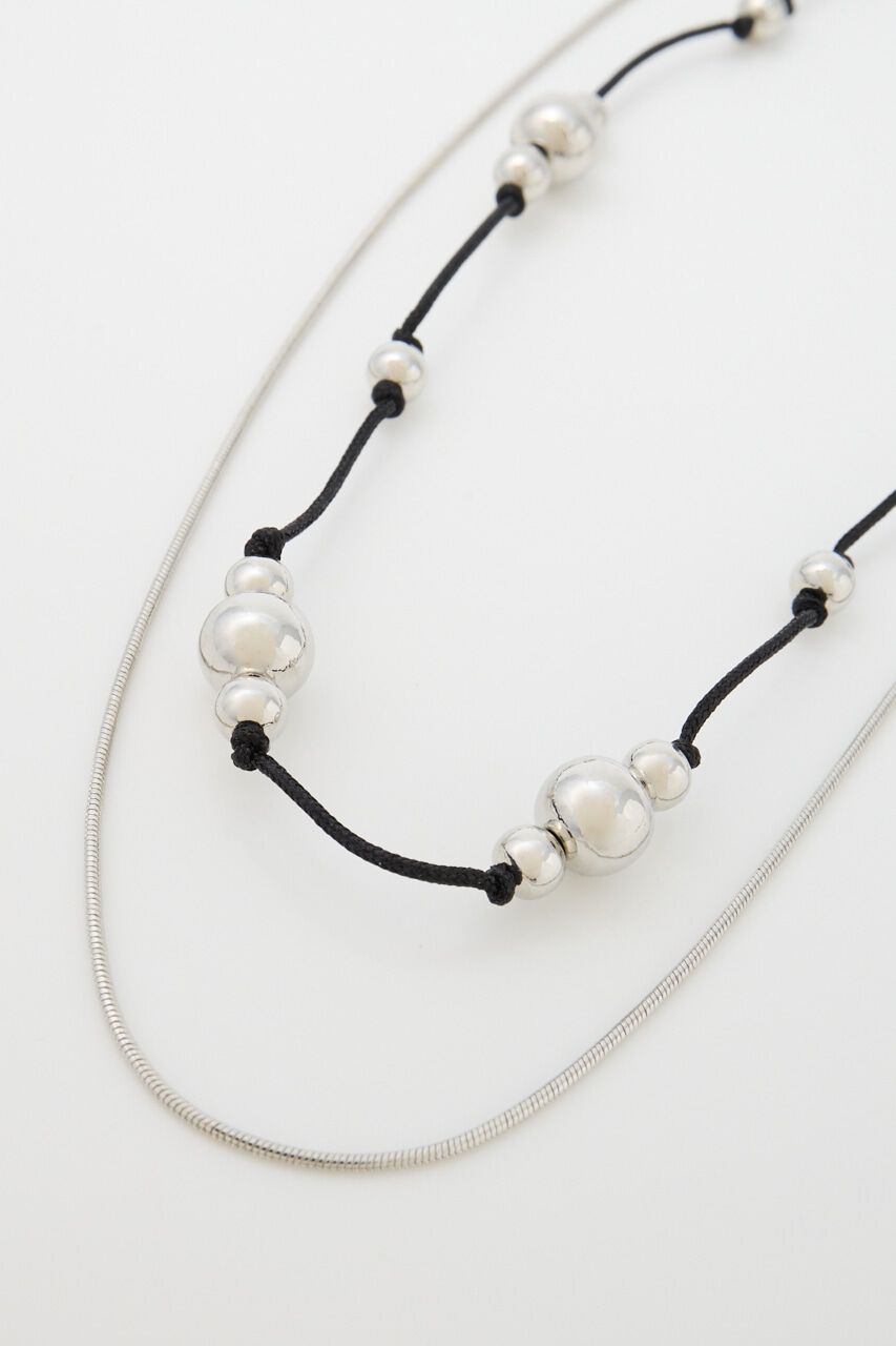 MOUSSY「CORD & CHAIN ネックレス」|ネックレス|