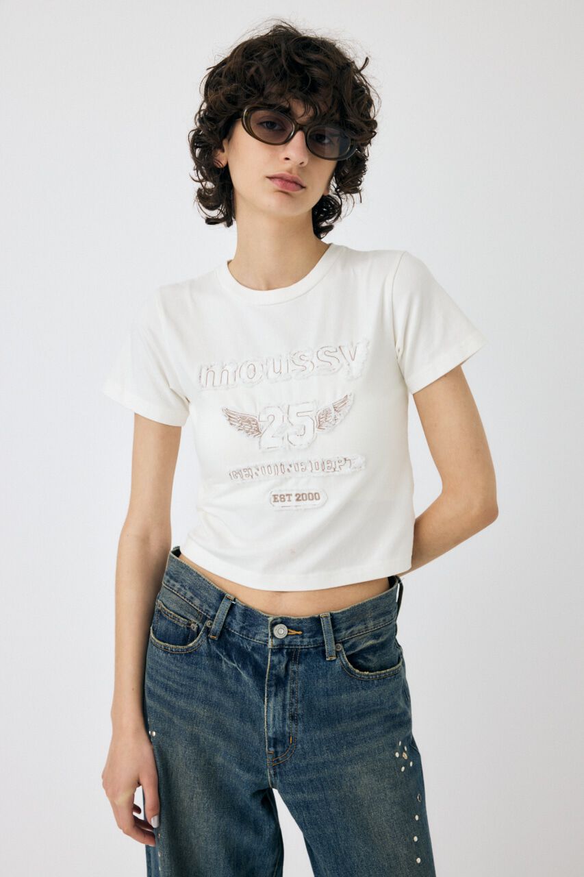 MOUSSY「PATCH DENIM 25TH Tシャツ」|Tシャツ・カットソー|
