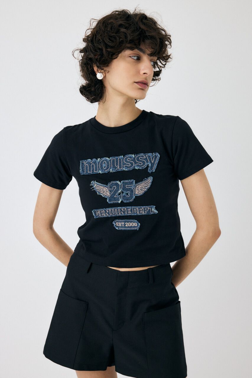 MOUSSY「PATCH DENIM 25TH Tシャツ」|Tシャツ・カットソー|