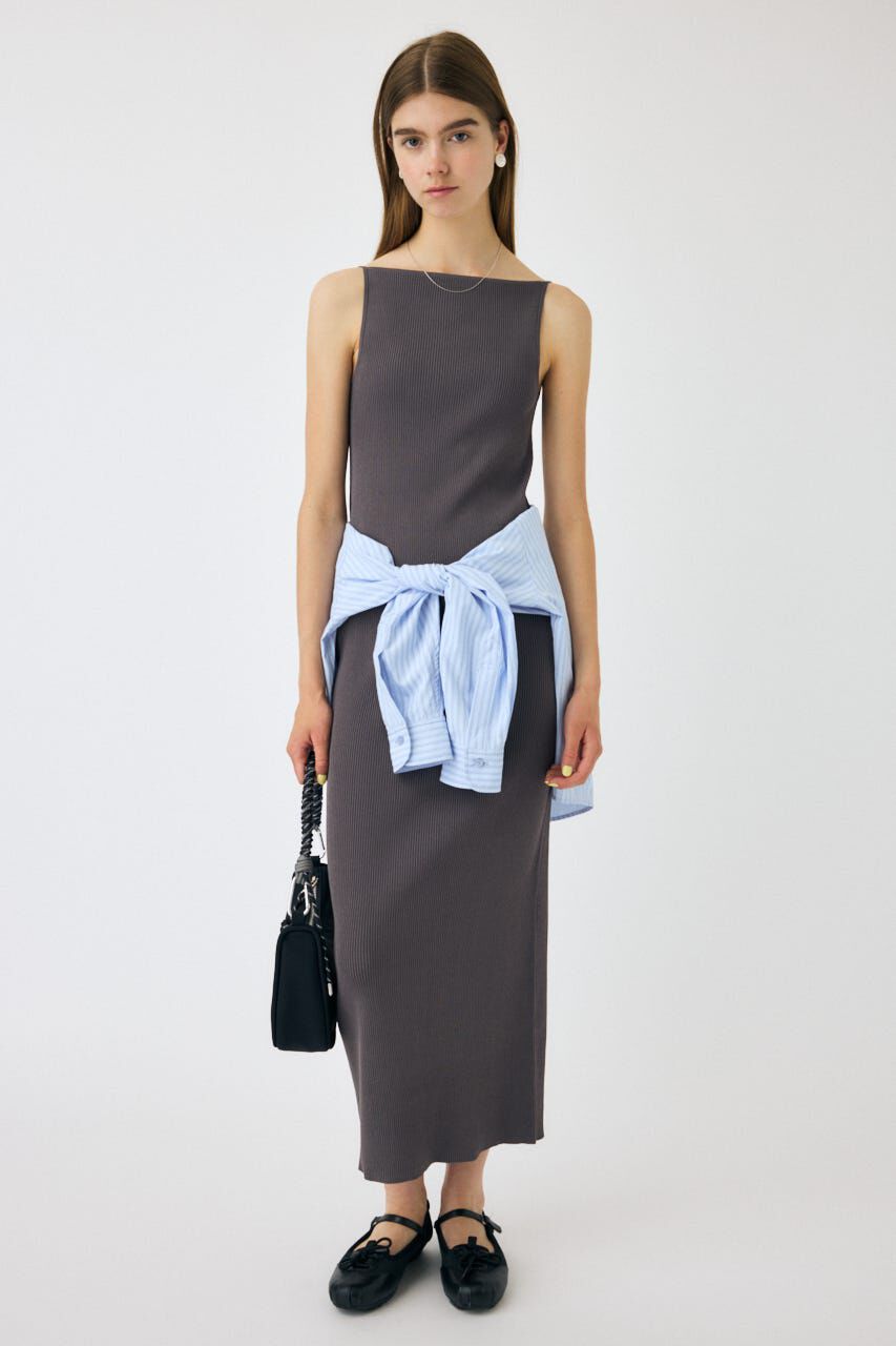 MOUSSY「HORIZON NECK キャミドレス」|ワンピース|GRY