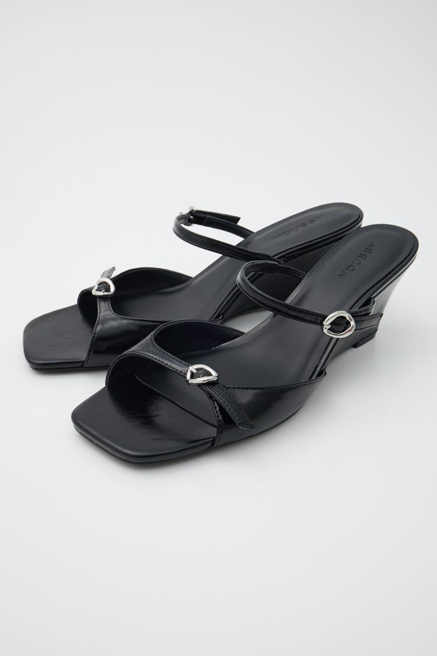 MOUSSY「DOUBLE BELTED WEDGE サンダル」|サンダル|