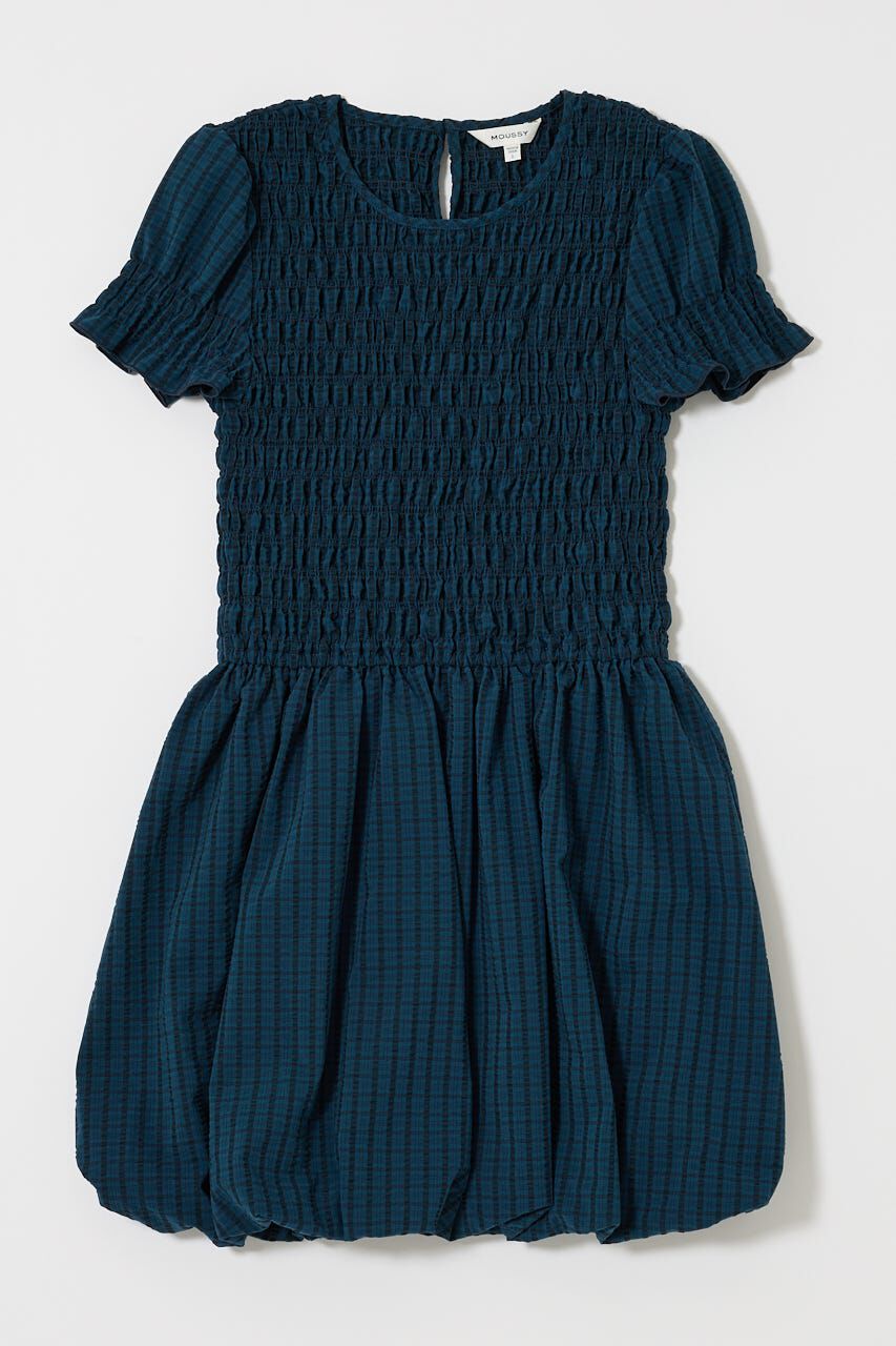 MOUSSY「GATHER BALLOON ミニドレス」|ワンピース|柄BLU5
