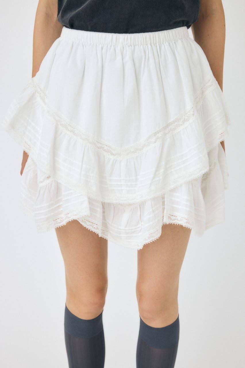 MOUSSY「DRAPE LACE MINI スカート」|スカート|