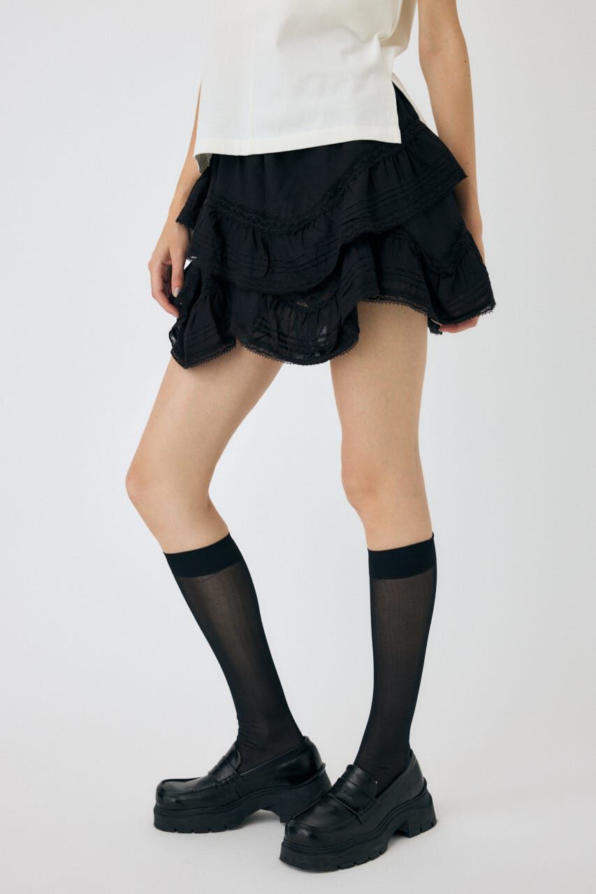 MOUSSY「DRAPE LACE MINI スカート」|スカート|