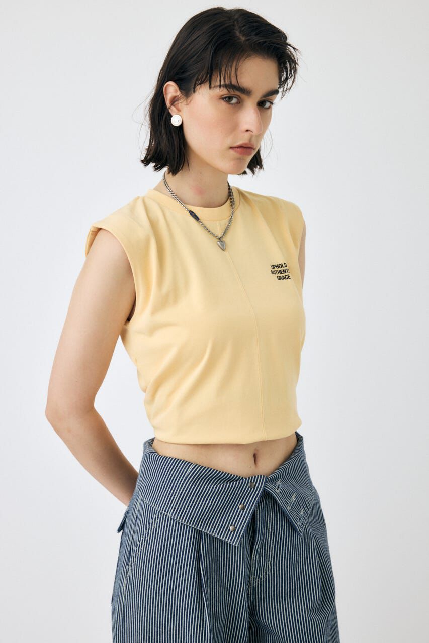 MOUSSY「TINY LETTER SLEEVELESS トップス」|その他|