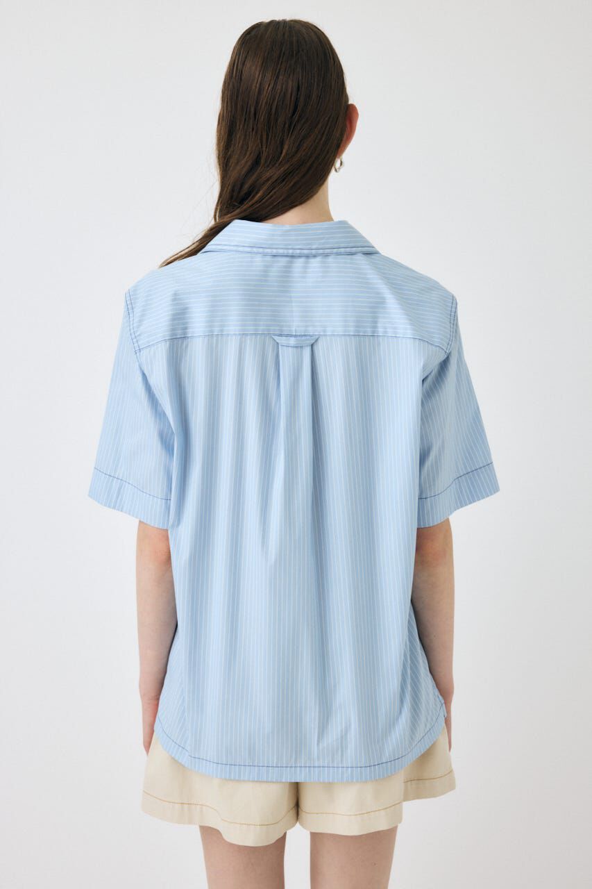 MOUSSY「OPEN COLLAR シャツ」|シャツ・ブラウス|