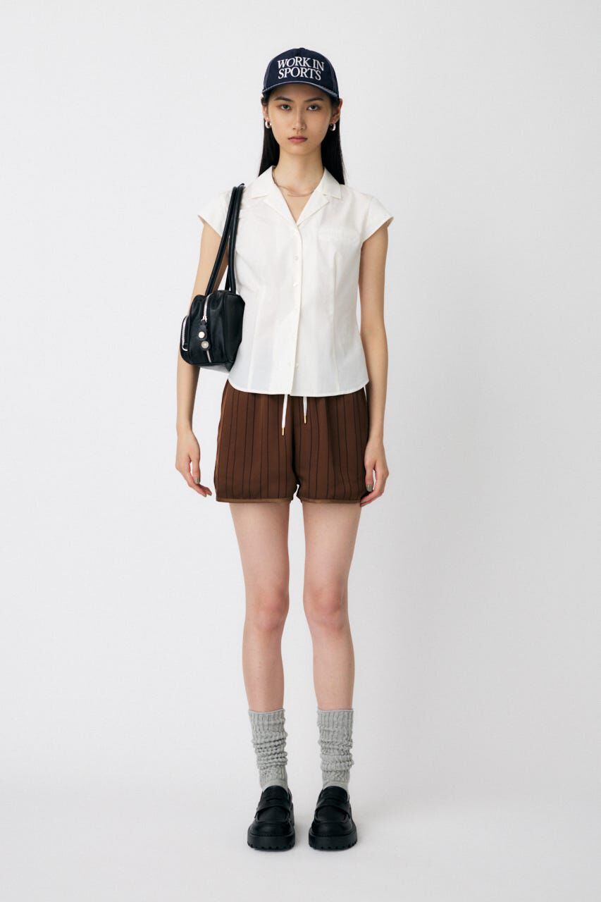 MOUSSY「MICRO SLEEVE SHIRT ブラウス」|シャツ・ブラウス|