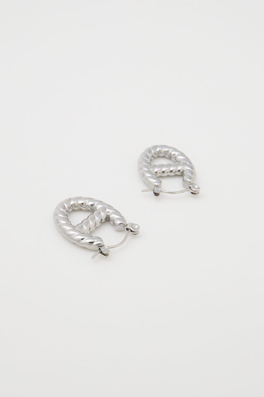 MOUSSY「OVAL ROPE HOOP イヤリング」|ピアス|
