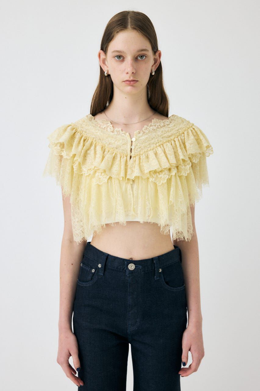 MOUSSY「LACE FRILLS トップス」|シャツ・ブラウス|
