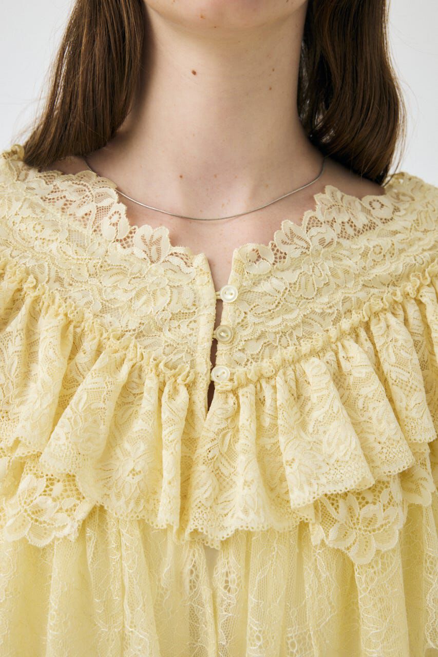 MOUSSY「LACE FRILLS トップス」|シャツ・ブラウス|