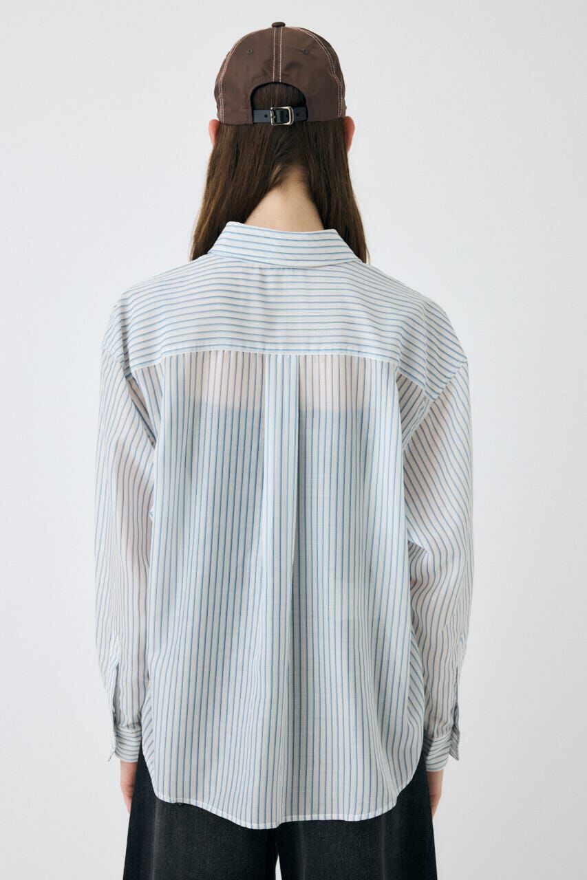 MOUSSY「OVERSIZED SHEER シャツ」|シャツ・ブラウス|