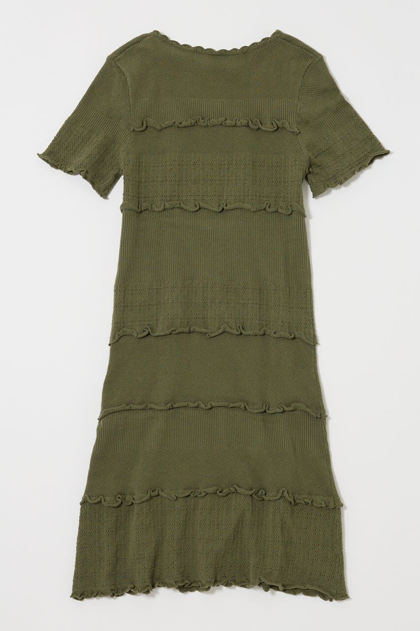 MOUSSY「BOW DESIGN KNIT ミニ  ドレス」|ワンピース|