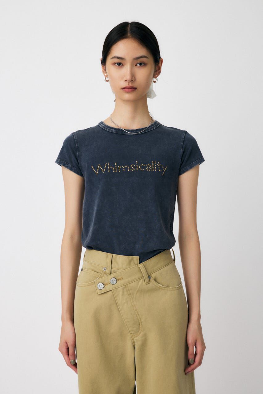 MOUSSY「STUDS LOGO TEE」|Tシャツ・カットソー|