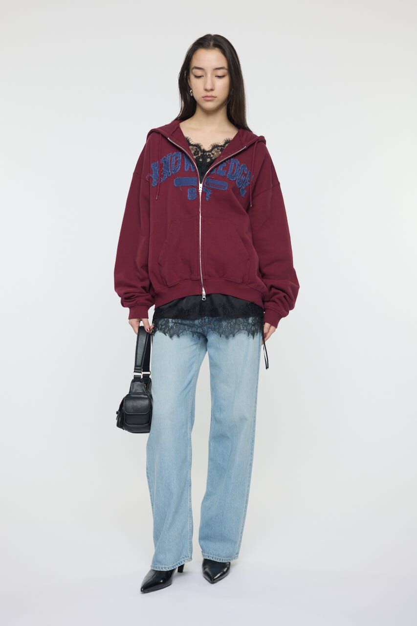 MOUSSY「COLLEGIATE ZIP フーディー」|パーカー|