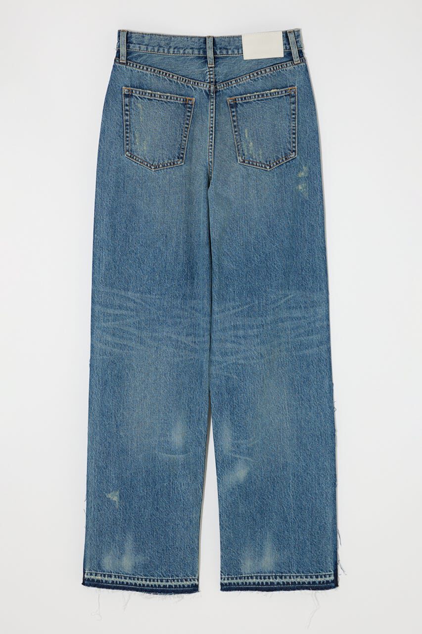 MOUSSY「MIDRISE RIPPED ストレート」|デニム|