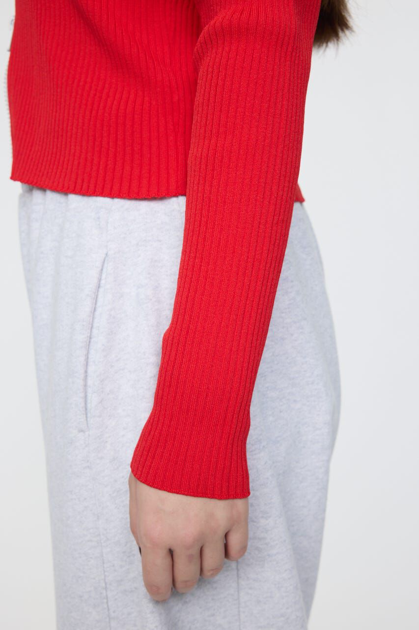 MOUSSY「BI COLOR MIDDLE NECKトップス」|ニット・セーター|