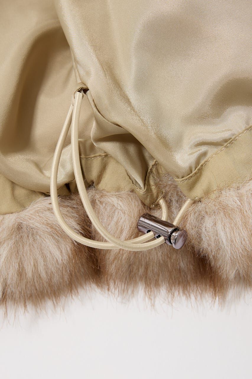 MOUSSY「F/FUR STAND COLLAR ジャケット」|ブルゾン・スタジャン|