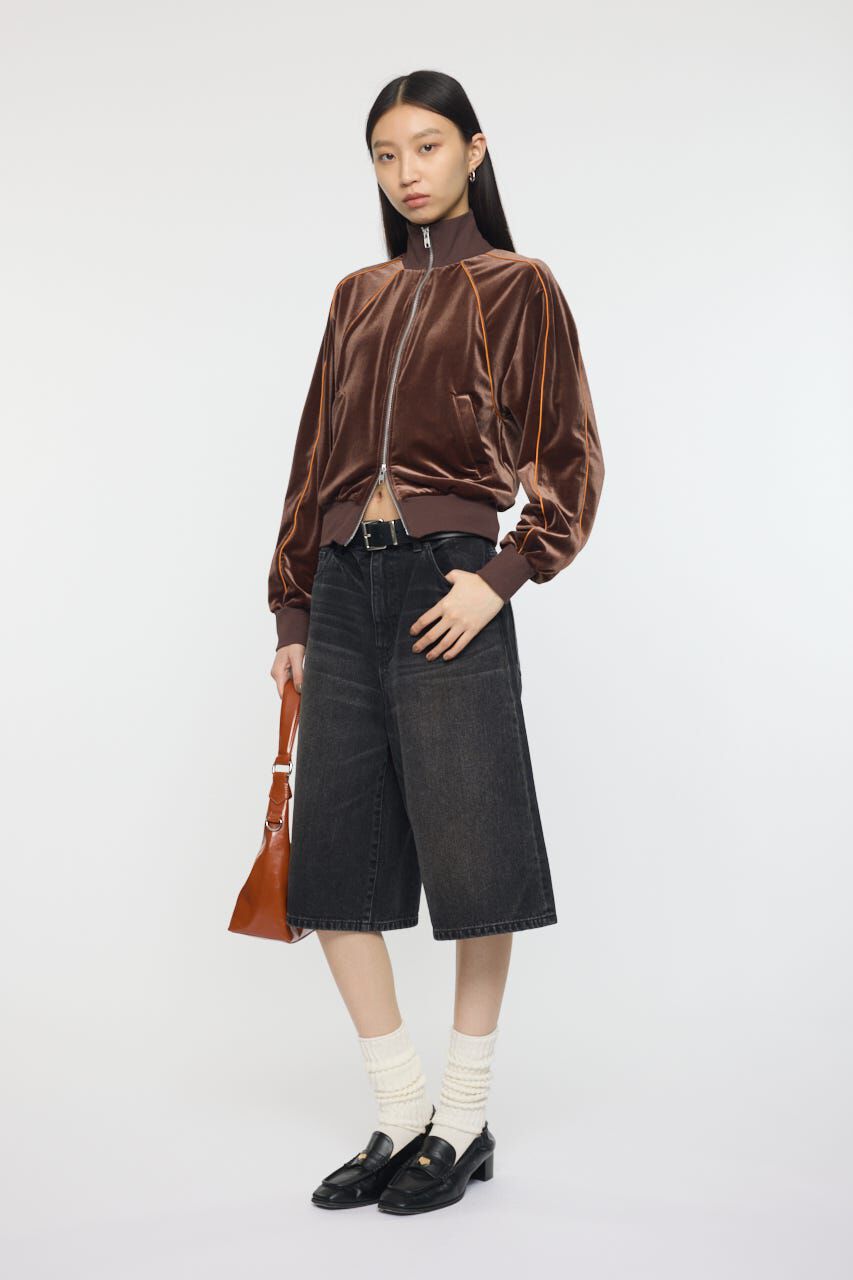 MOUSSY「VELOUR TRACK トップス」|パーカー|