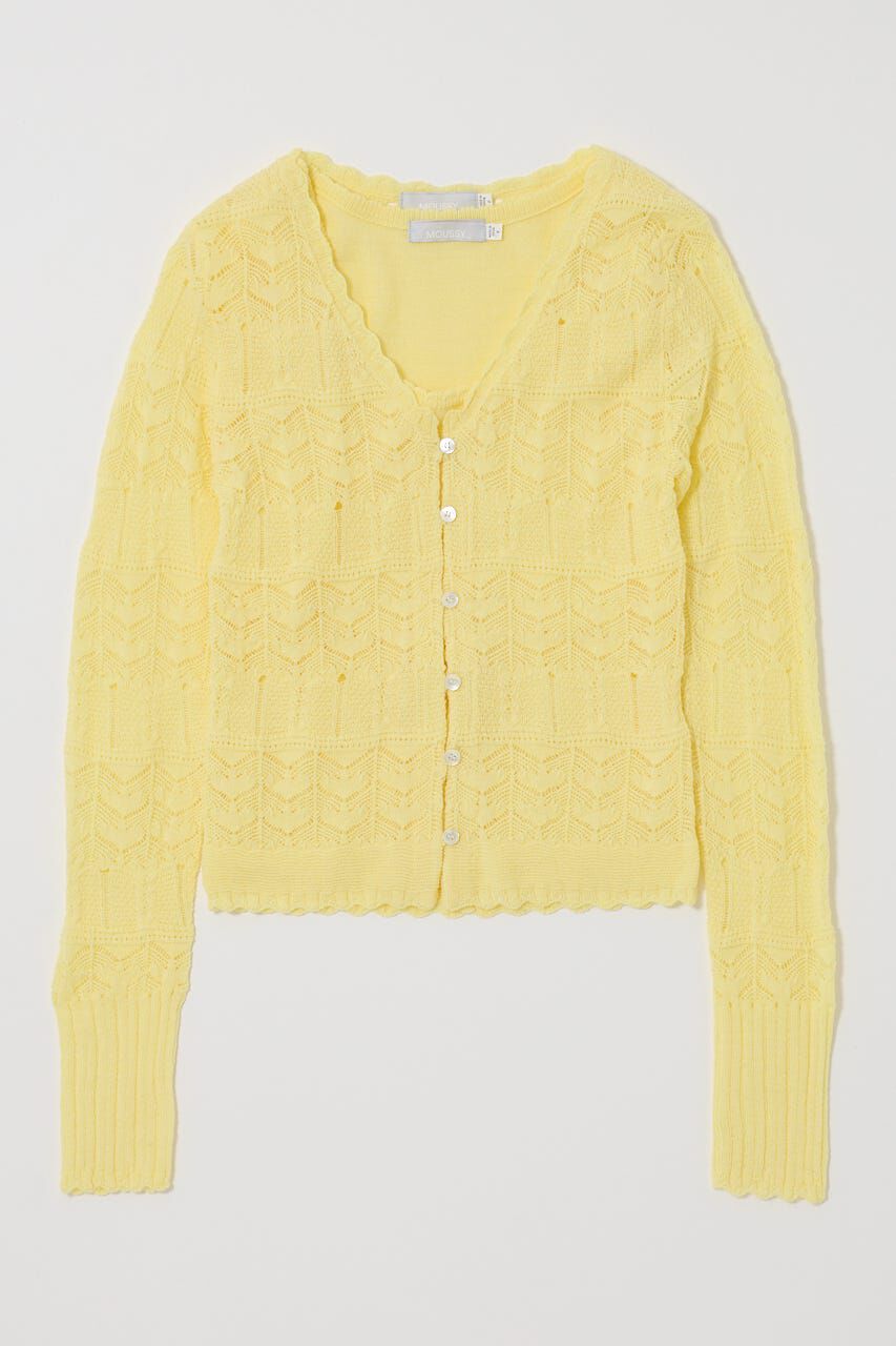 MOUSSY「MIXED EYELET ENSEMBLE トップス」|ニット・セーター|