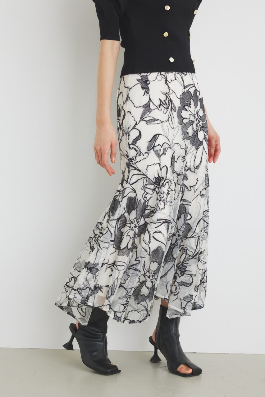 rienda「ウェーブラインJ/WマーメイドSK」|スカート|