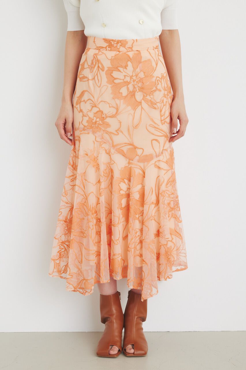 rienda「ウェーブラインJ/WマーメイドSK」|スカート|