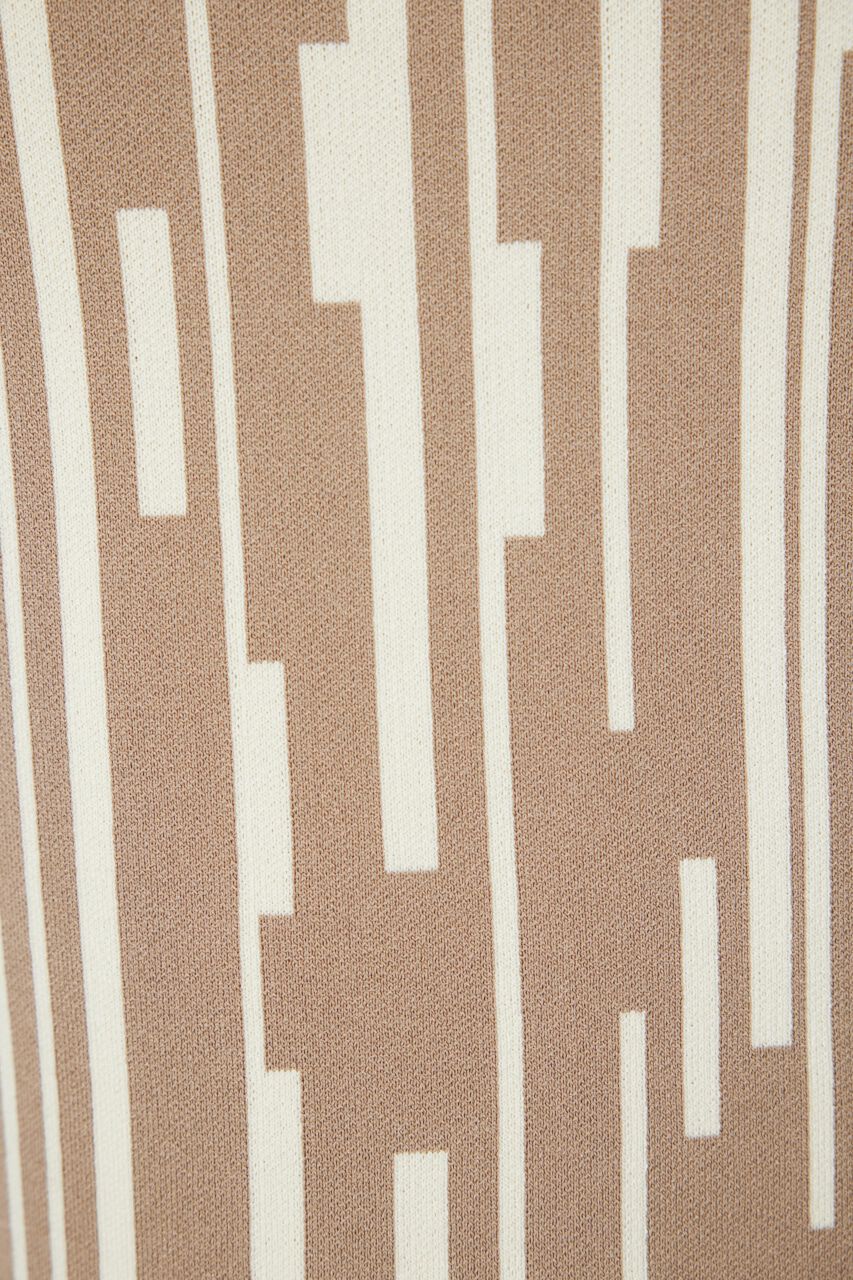 rienda「ジオメトリックジャガードKnit SET OP」|ワンピース|