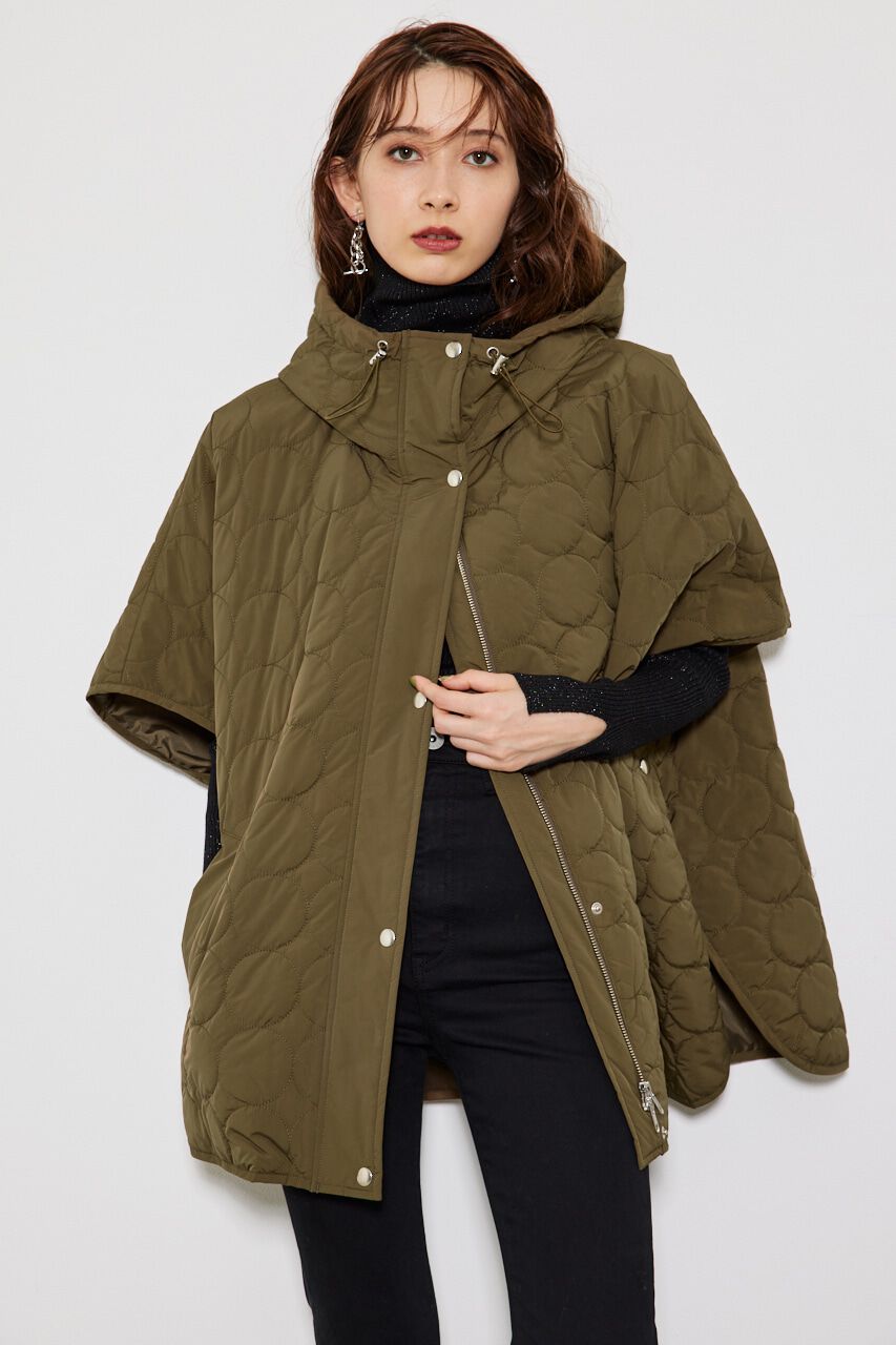 rienda「フーディー中綿ポンチョJK」|その他|