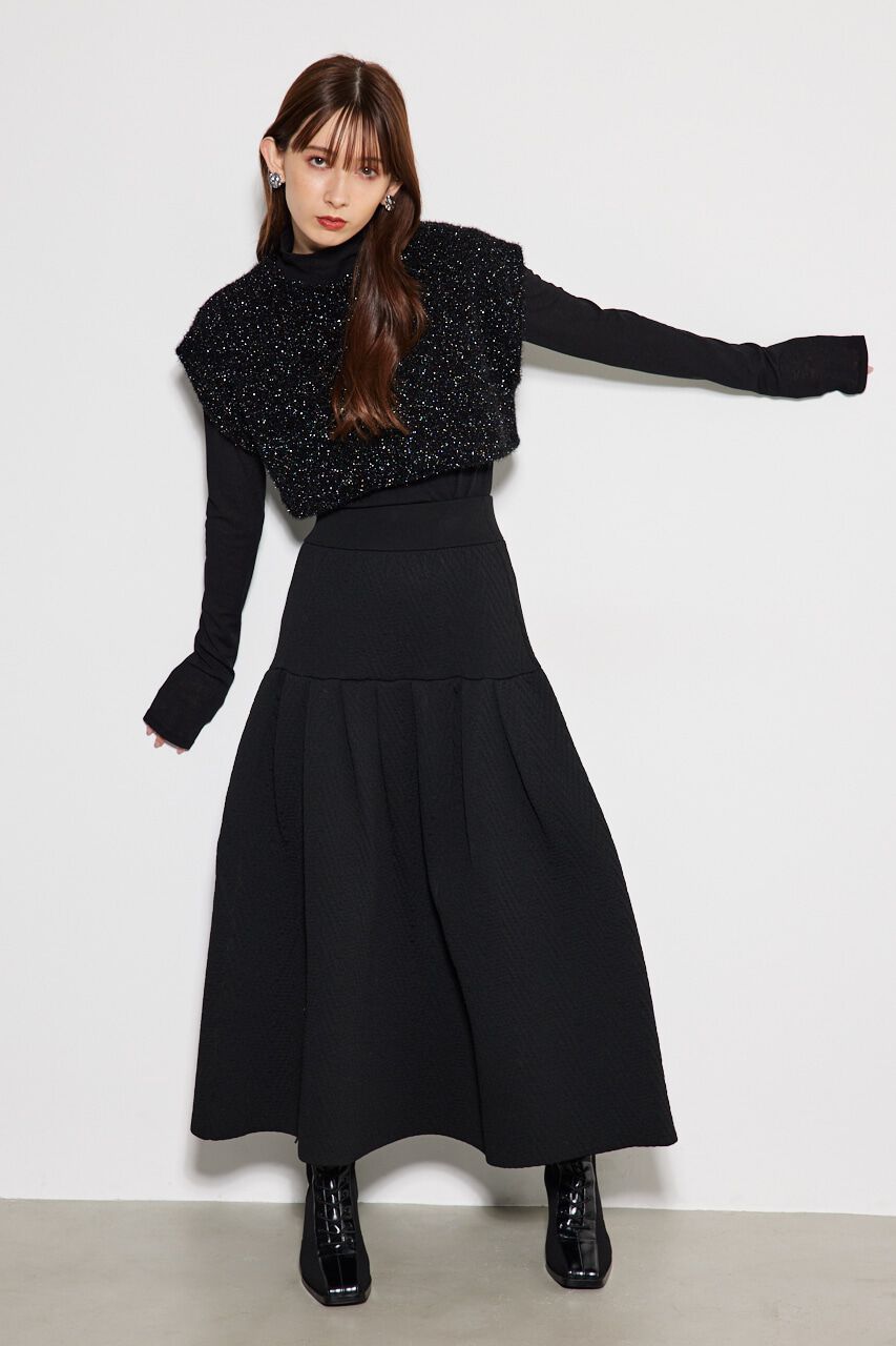 rienda「シャイニーベストSET Knit TOP」|ニット・セーター|