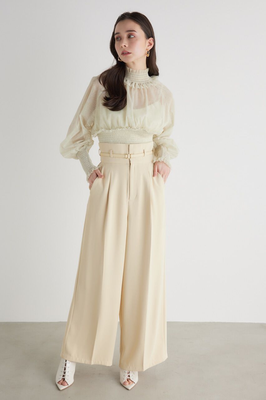 rienda「シャーリングH/W BLS」|シャツ・ブラウス|