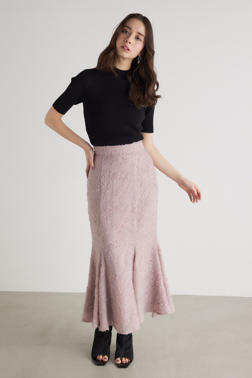 rienda「2WAYハーフSLVH/NウォッシャブルKnit TOP」|ニット・セーター|