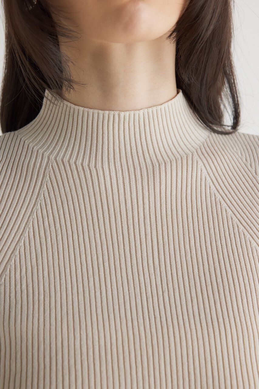 rienda「2WAYハーフSLVH/NウォッシャブルKnit TOP」|ニット・セーター|