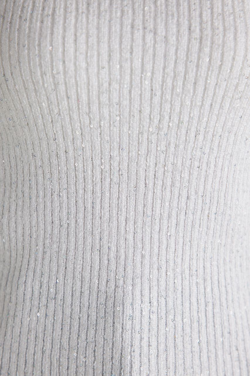 rienda「スパンコールVN Knit TOP」|タンクトップ|