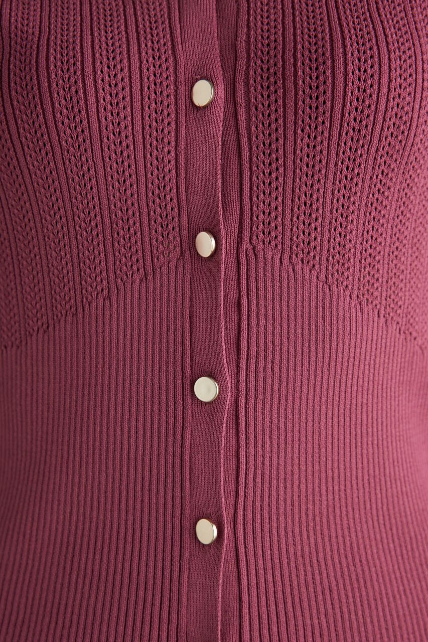 rienda「シアーストライプKnitTOP」|ニット・セーター|