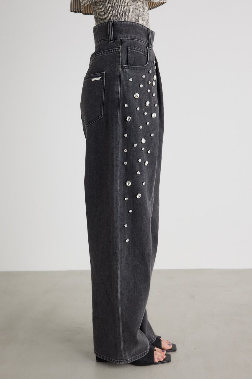 rienda「グラデーションビジュー DENIM J/W PT」|デニム|