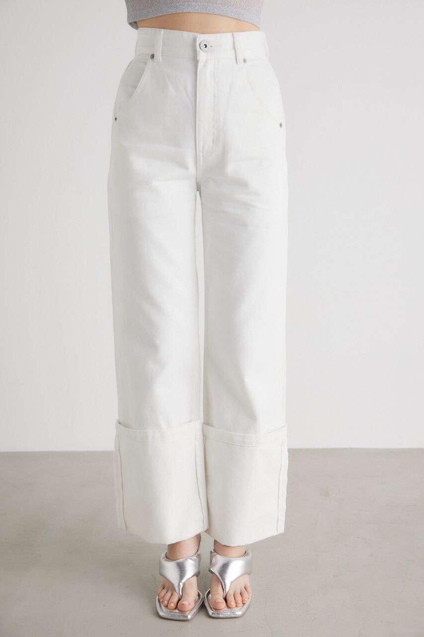 rienda「オーバーターンJ/W DENIM PT」|デニム|