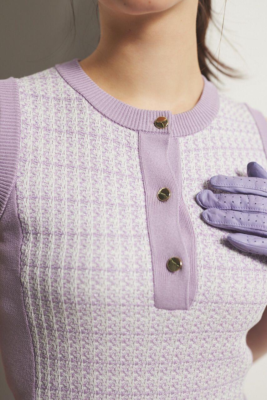 rienda「ニットツイードOP」|ワンピース|