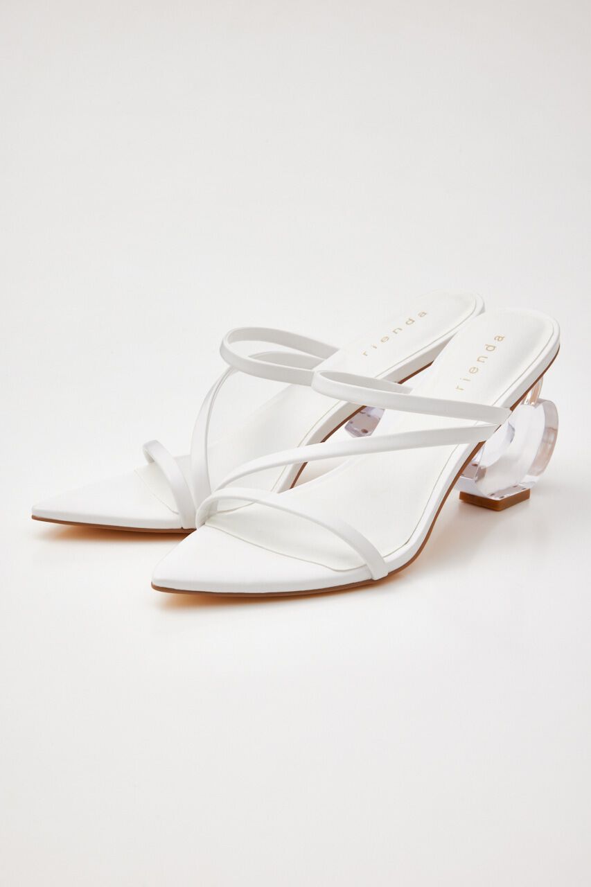 rienda「ハートデザインクリアヒールSDL」|サンダル|