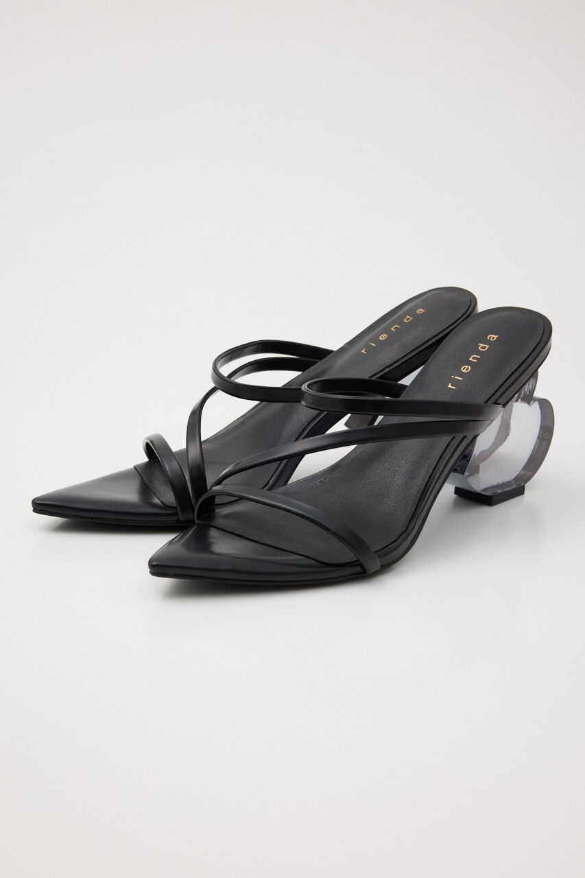 rienda「ハートデザインクリアヒールSDL」|サンダル|