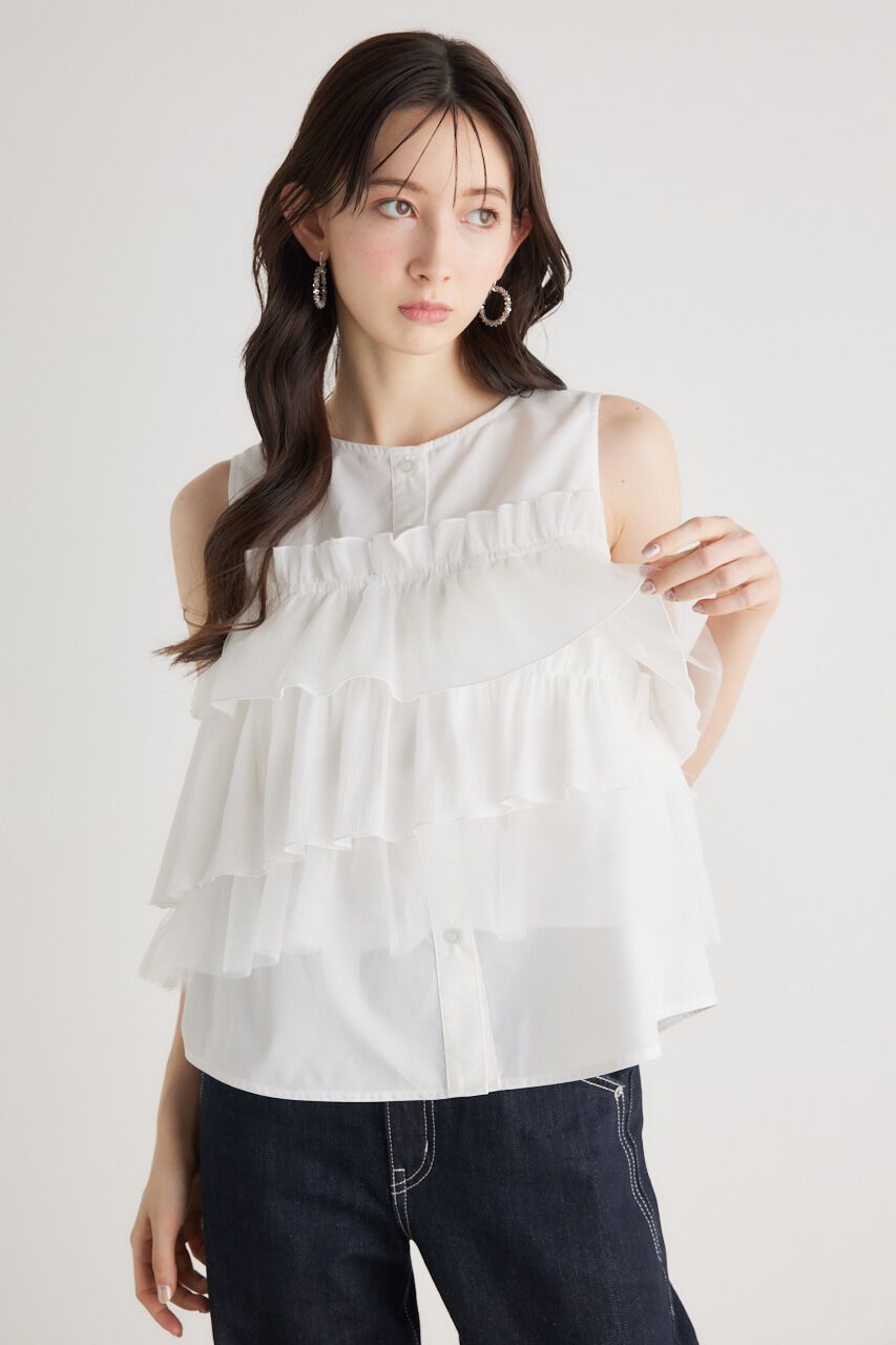 rienda「チュールビスチェコンビ BLS」|シャツ・ブラウス|