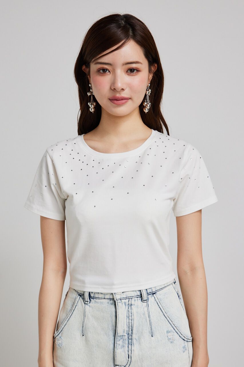 rienda「グラデーションストーンT-SH」|Tシャツ・カットソー|