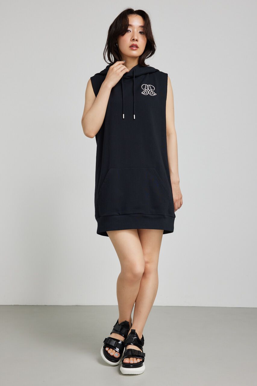 rienda「RモチーフスウェットノースリOP」|ワンピース|