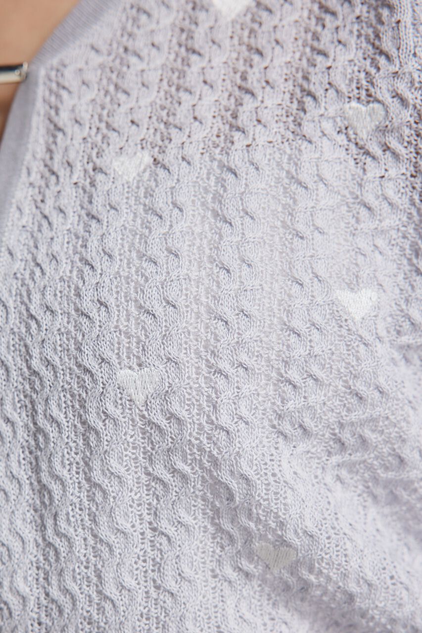 rienda「2WAYハートドットパフknitTOP」|ニット・セーター|