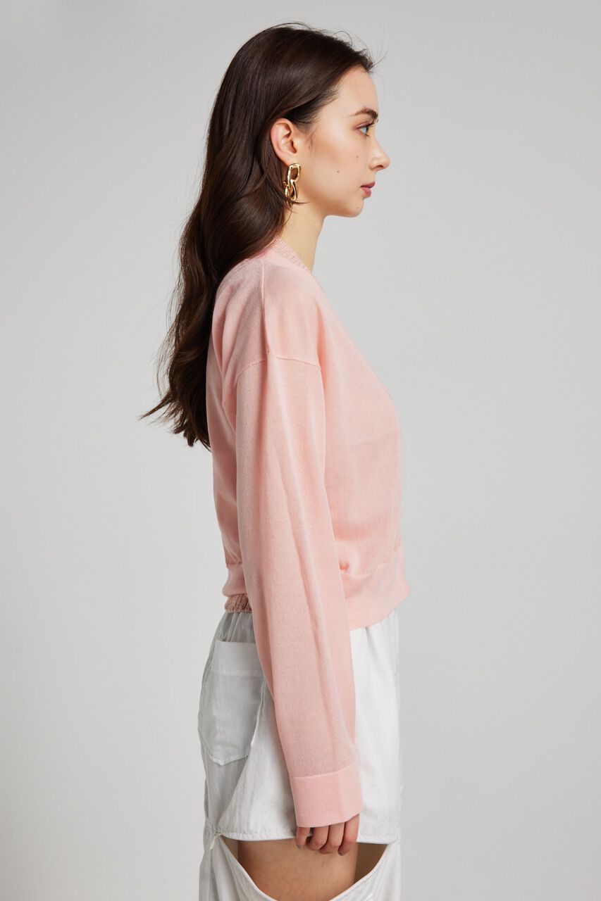 rienda「2wayスリットデザインKnitカーデ」|ニット・セーター|