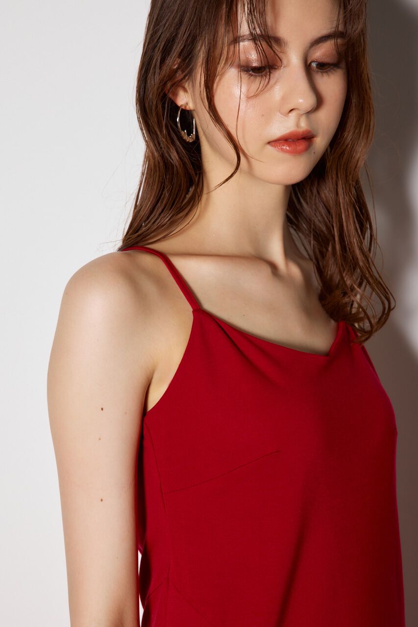 rienda「ドローストリングカットキャミソールワンピース」|ワンピース|