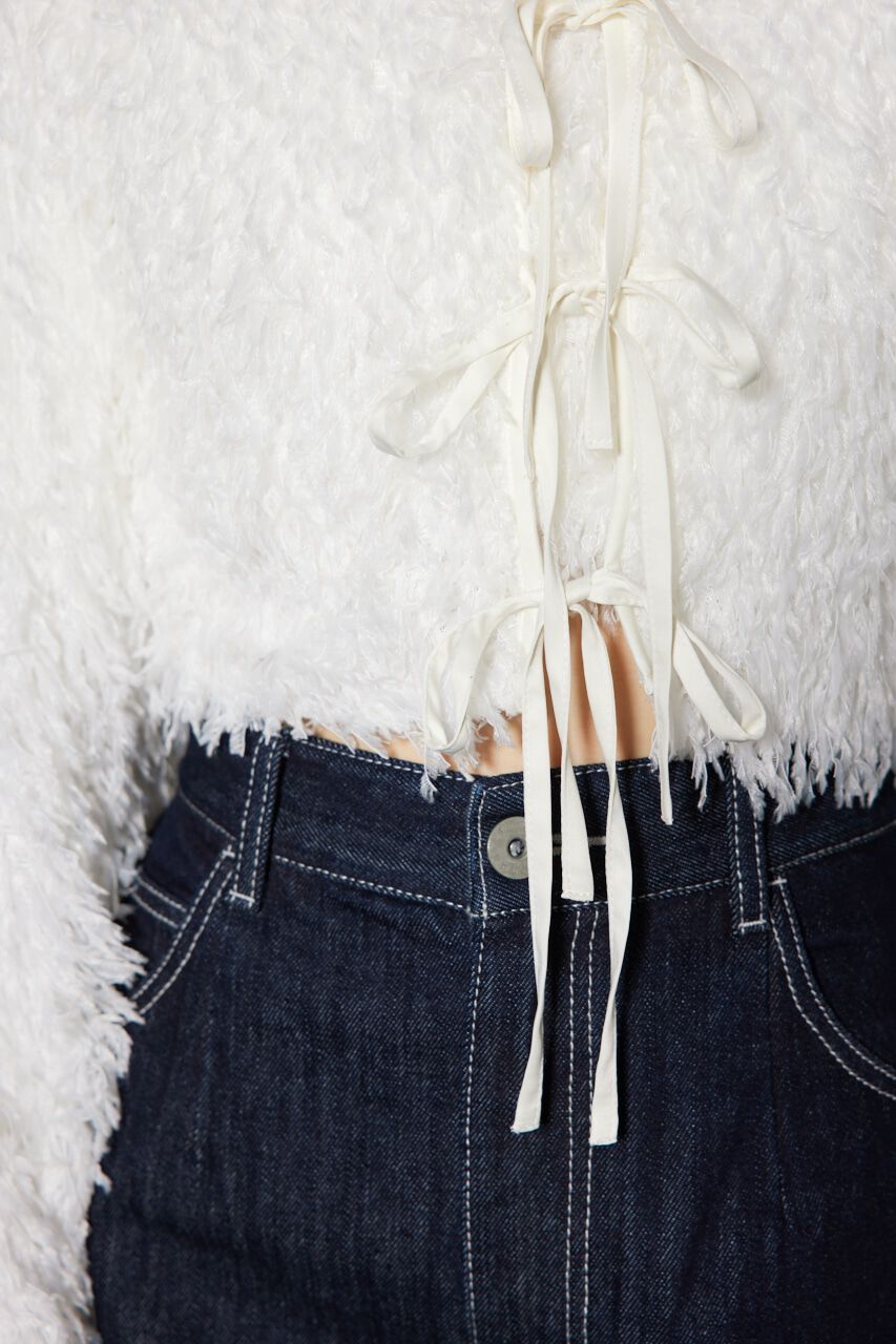 rienda「マルチWAYフェイクフェザーカーデ」|カーディガン|