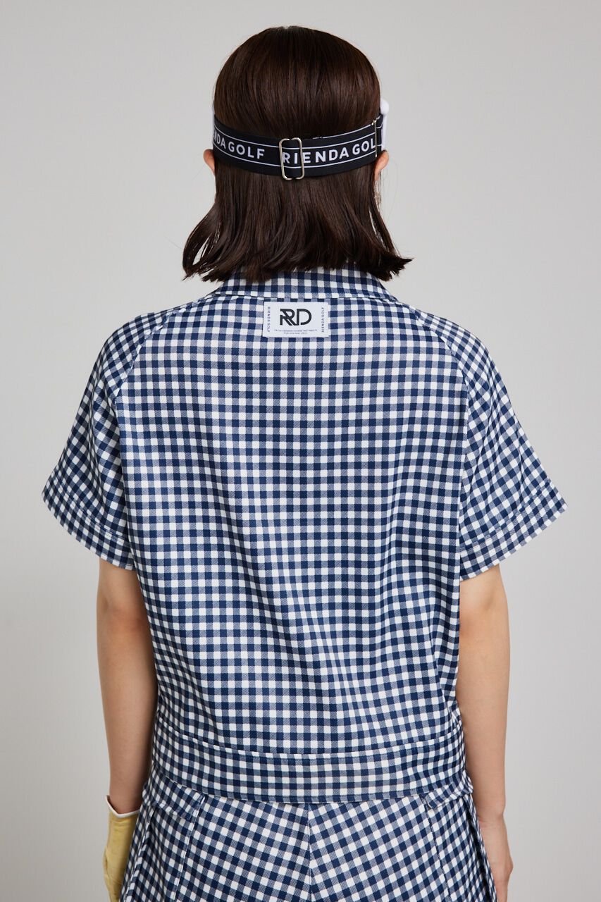 rienda「ギンガムチェックZIP UPブルゾン」|ブルゾン・スタジャン|