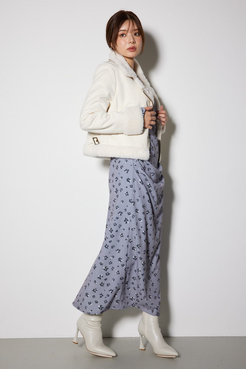 rienda「24フェイクスエードムートンライダースジャケット」|その他|