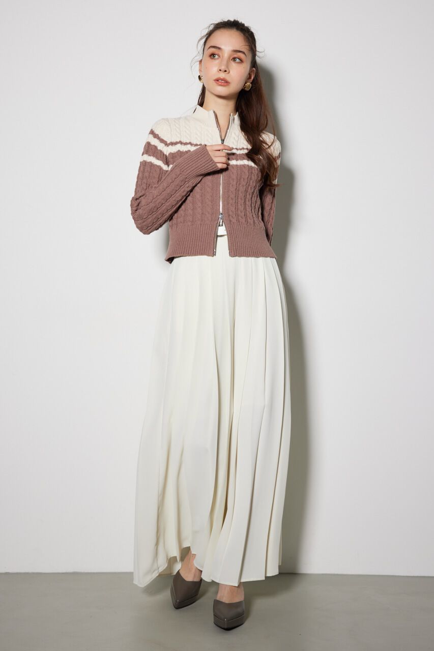 rienda「プリーツデザインワイドパンツ」|その他|