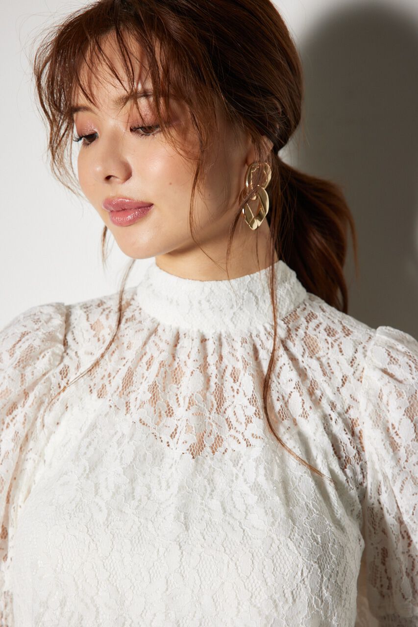 rienda「ショルダーシャーリングボウタイブラウス」|シャツ・ブラウス|